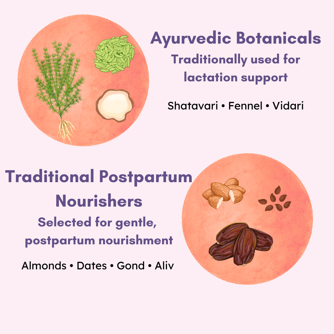Milk & Mama Nourish - Protein and herbs for lactation support and recovery in Postpartum